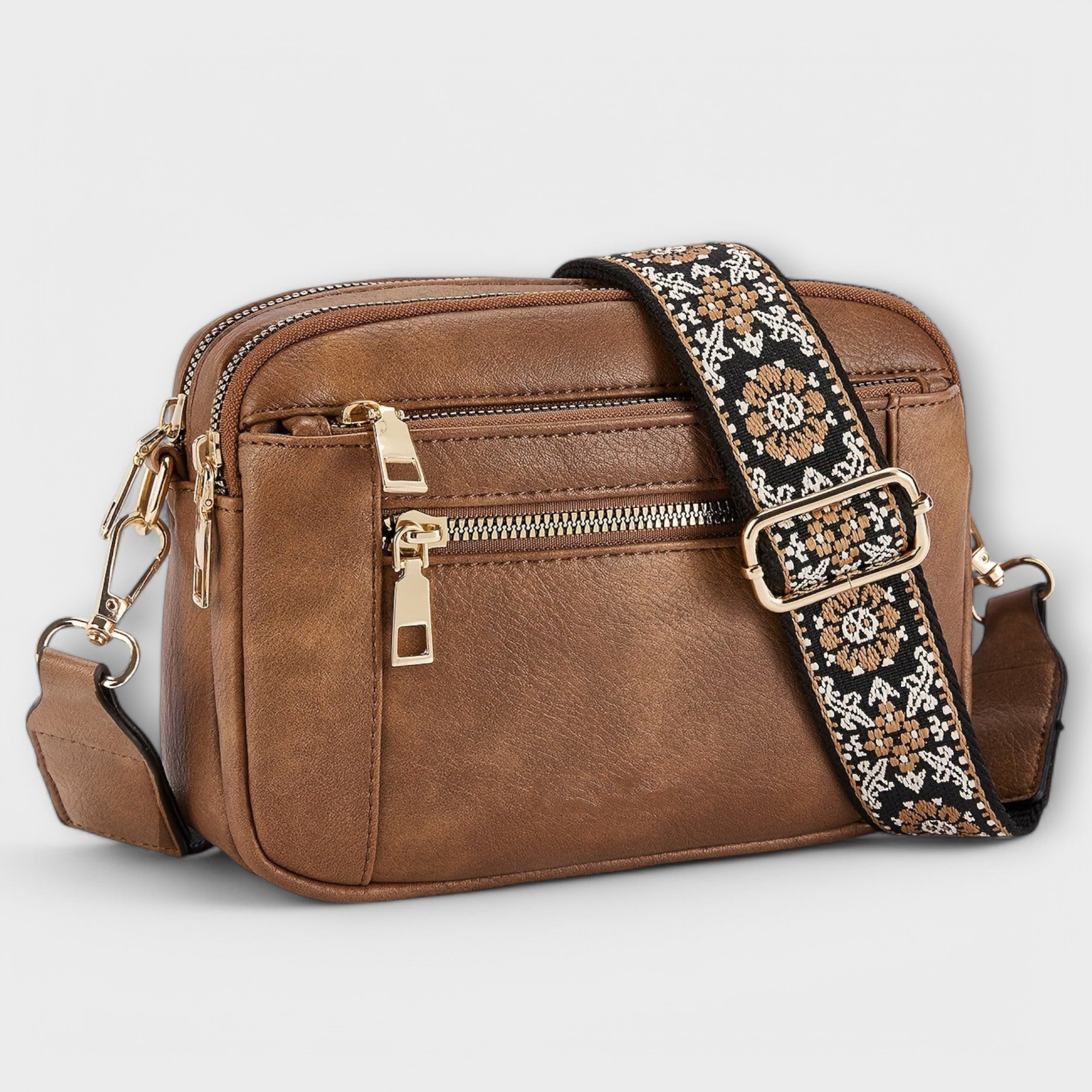 Flair. - Crossbody Torba ze skóry wegańskiej