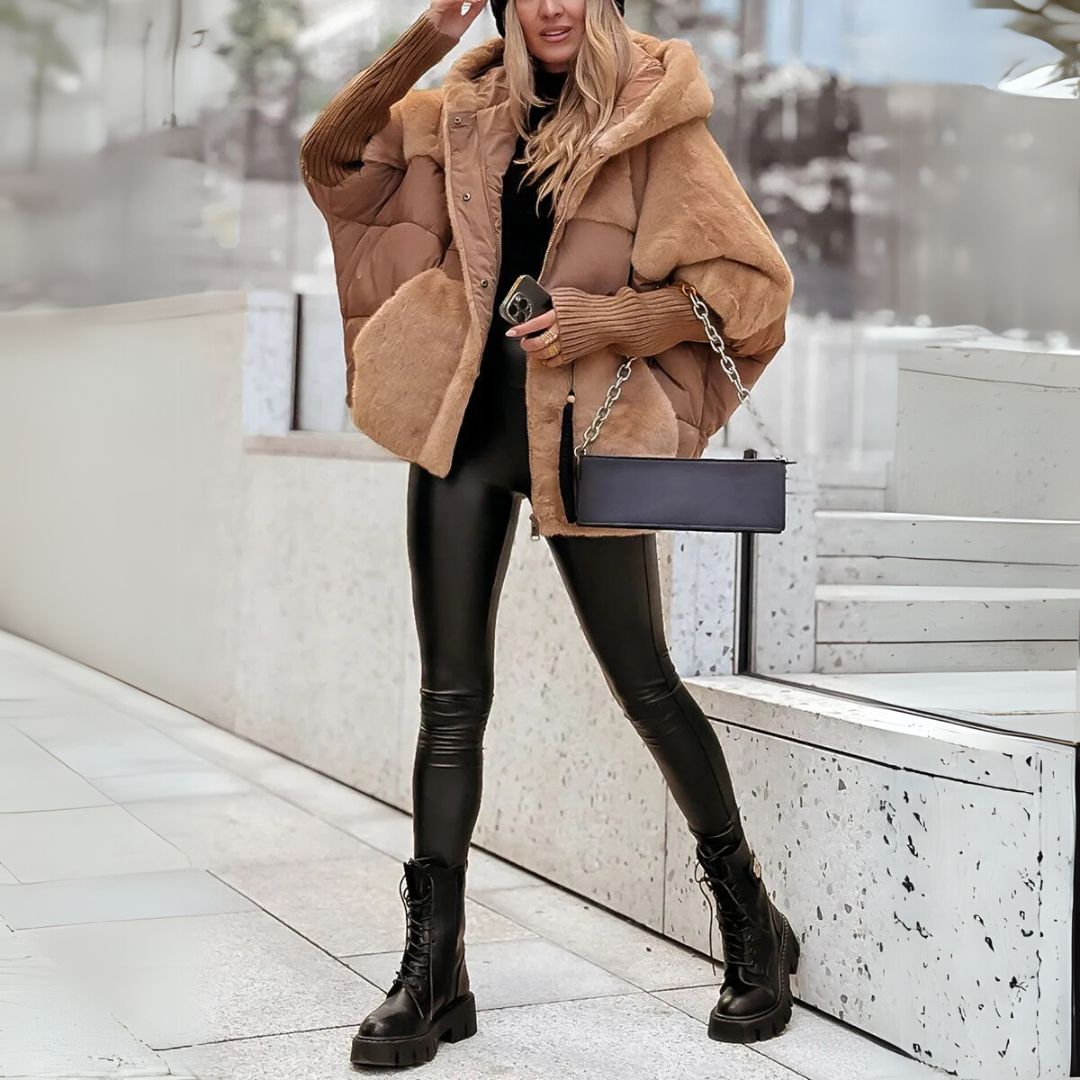 Ava - kurtka puchowa z pluszową mieszanką