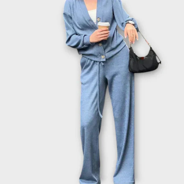 Chantal - Bluzka z długim rękawem i spodnie