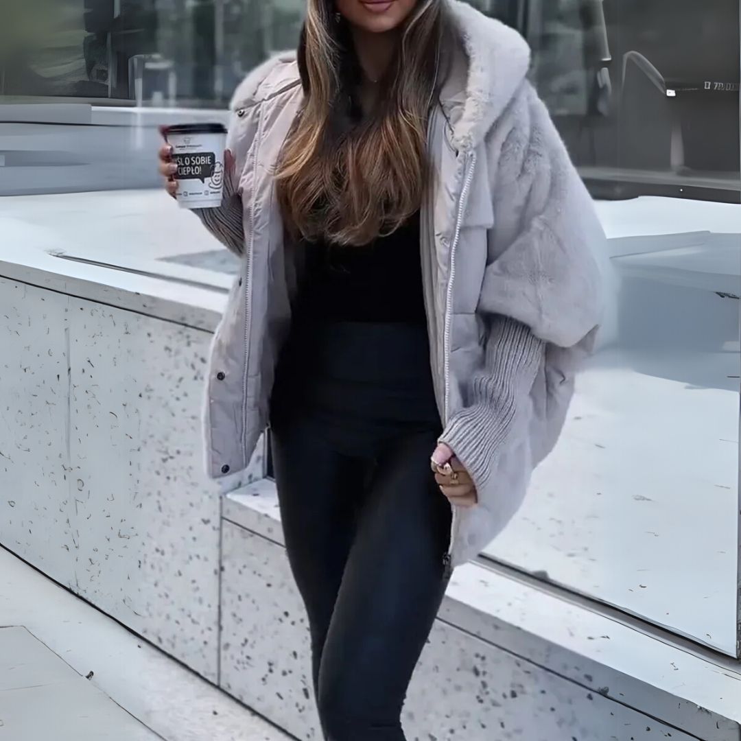 Ava - kurtka puchowa z pluszową mieszanką