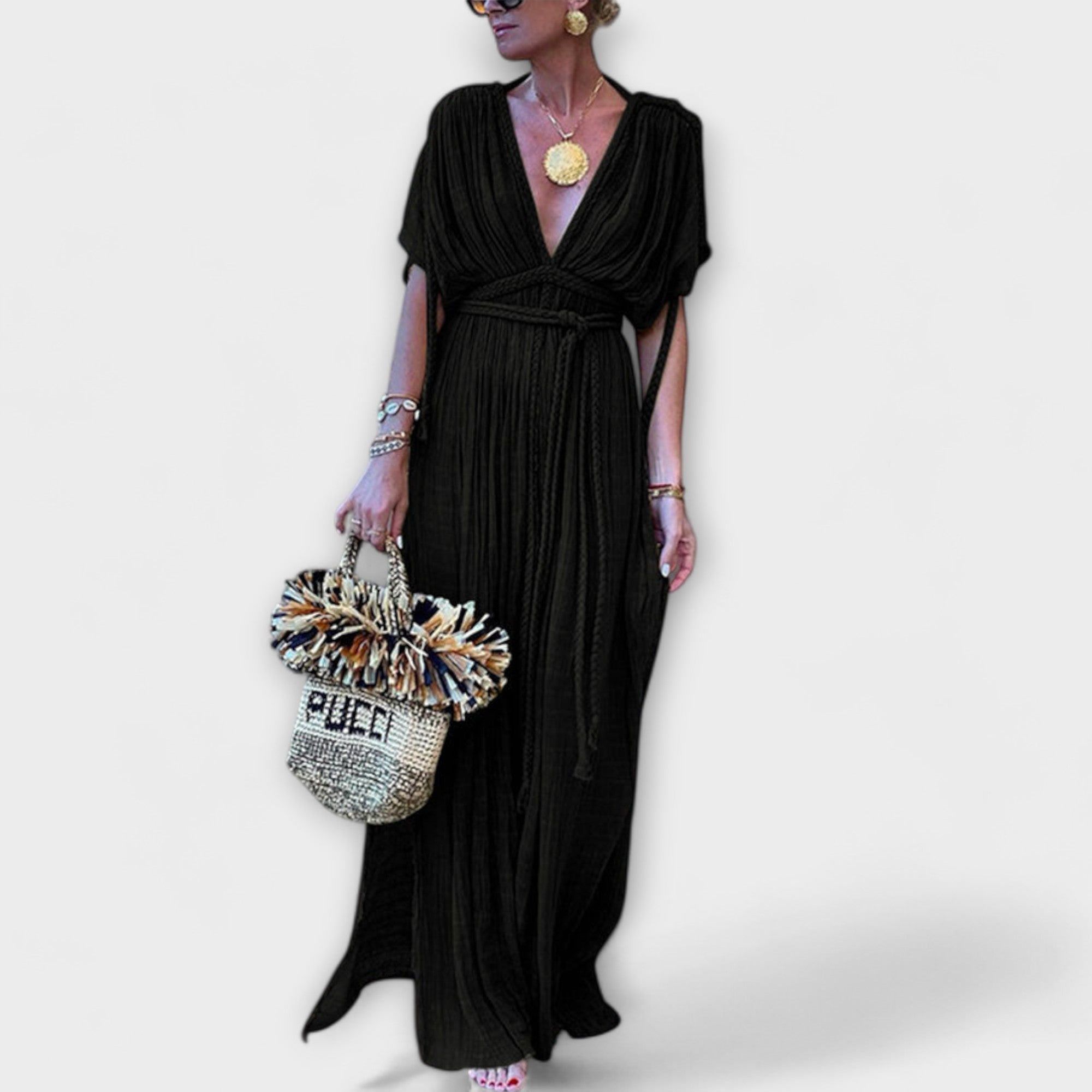 Sukienka maxi kimono w greckim stylu