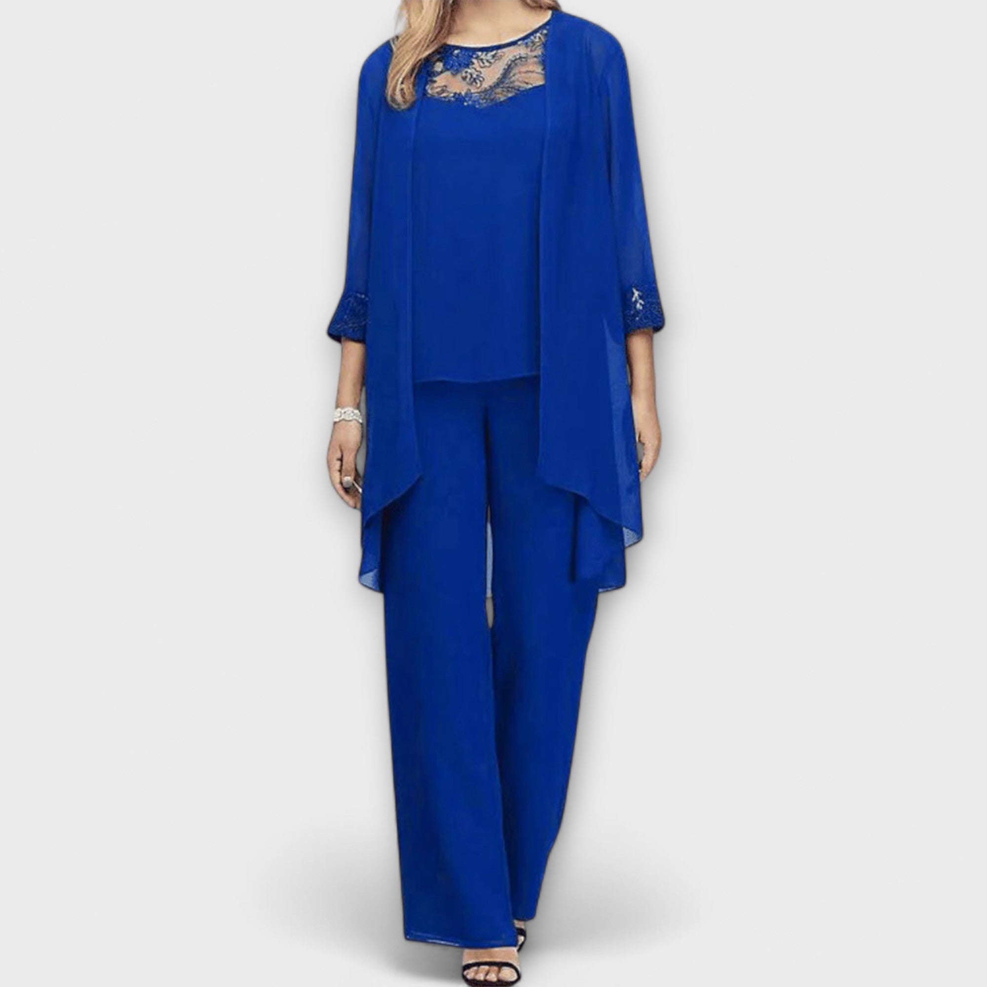 Constanza - 3-częściowy dzianinowy komplet z kardiganem