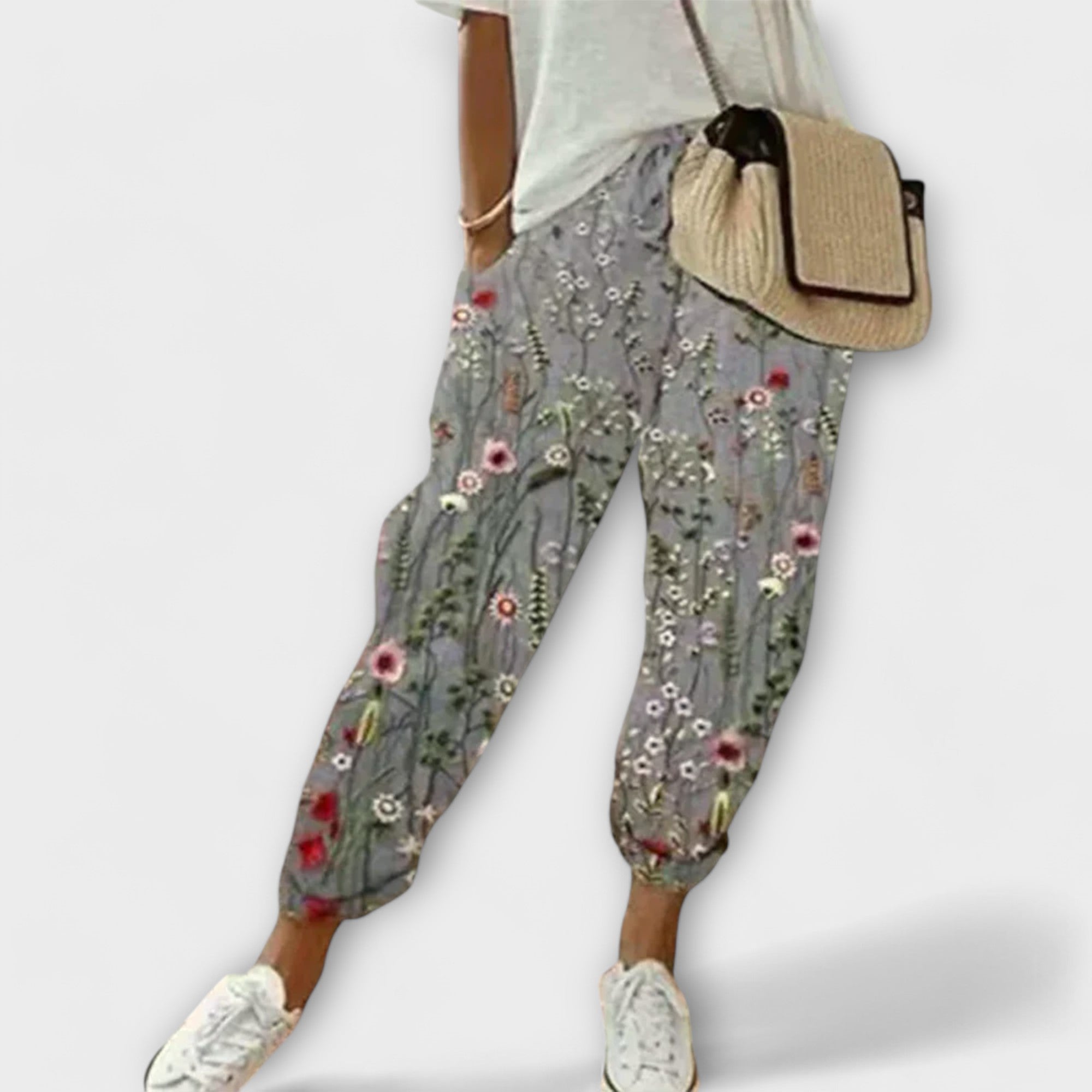 Burga - Przytulne lniane spodnie z bawełny