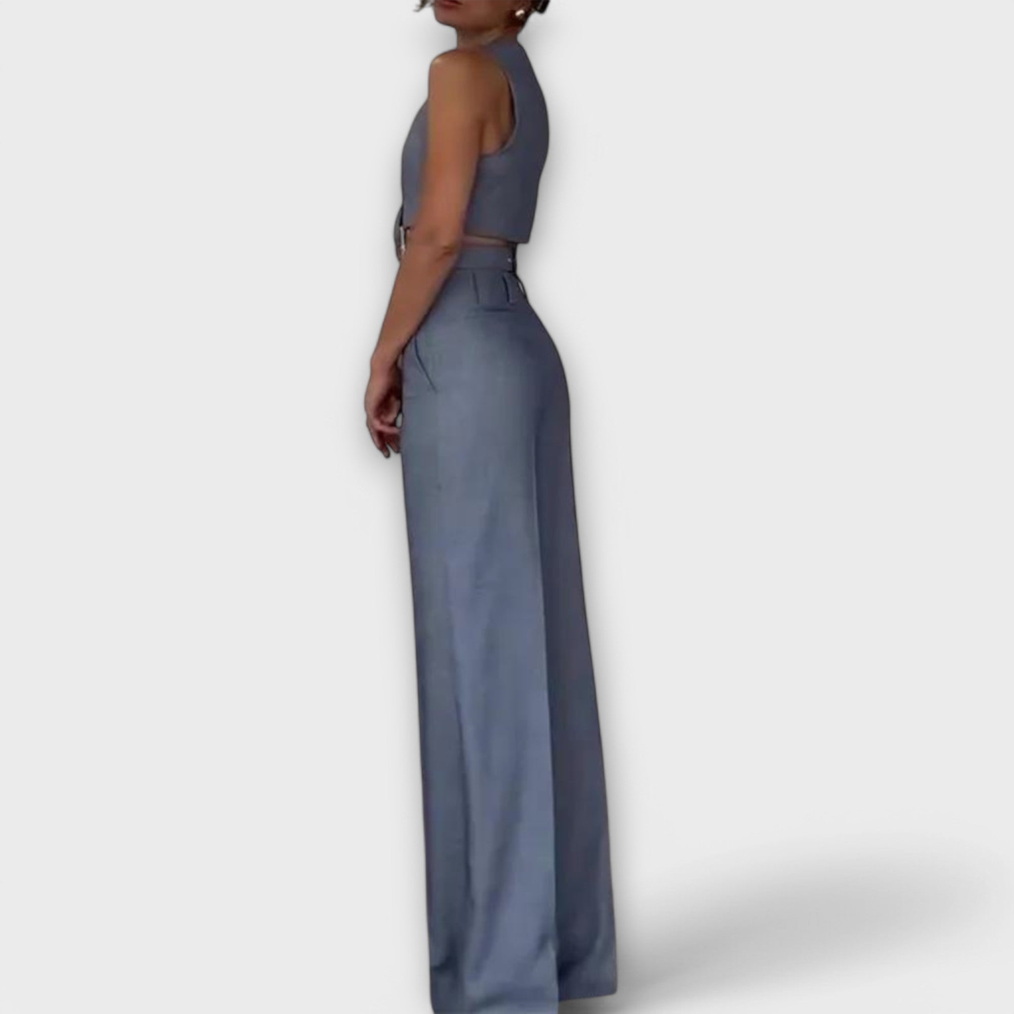 Hanna - Elegancki dwuczęściowy zestaw dla stylowego wyglądu