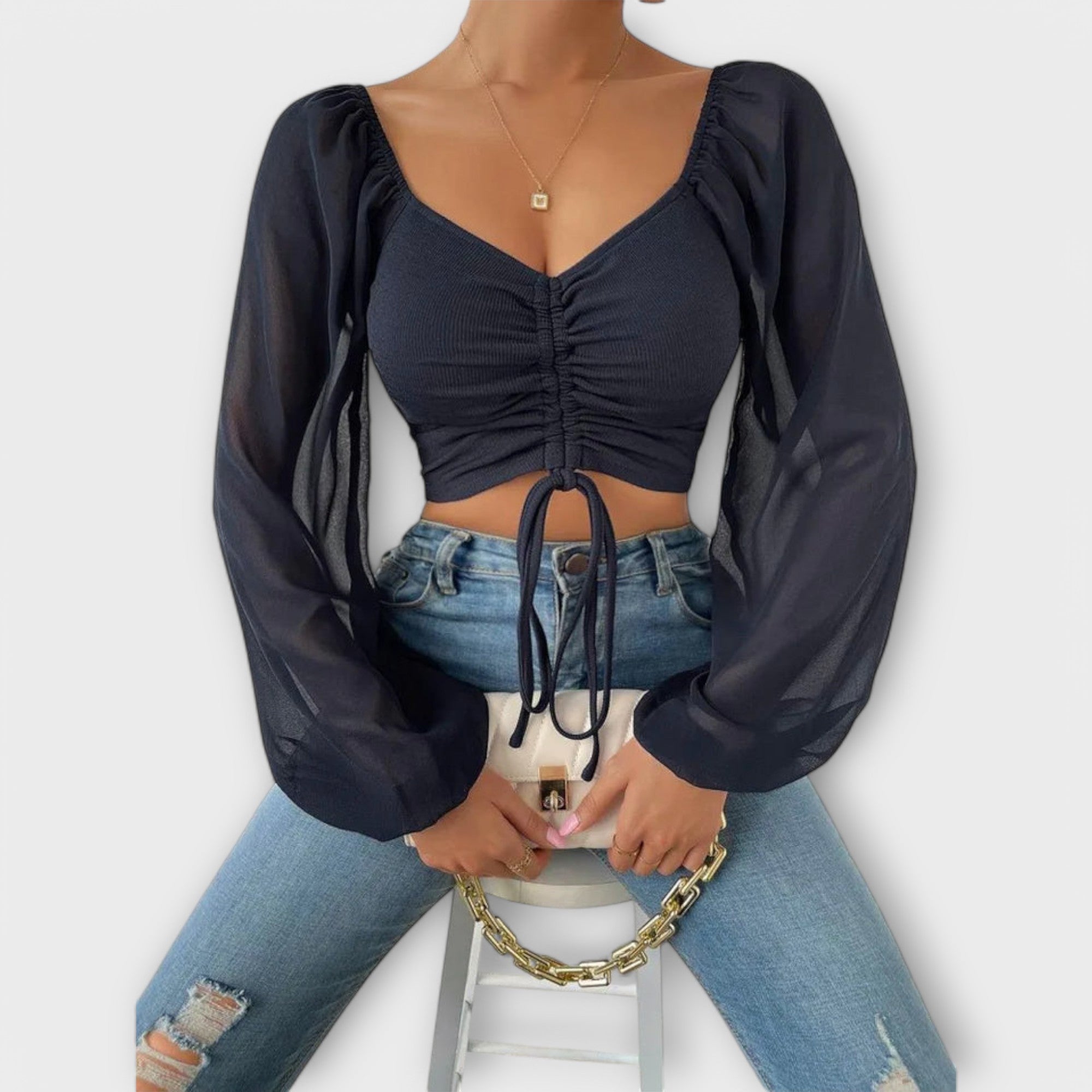 Jacqueline - Wszechstronna bluzka wieczorowa