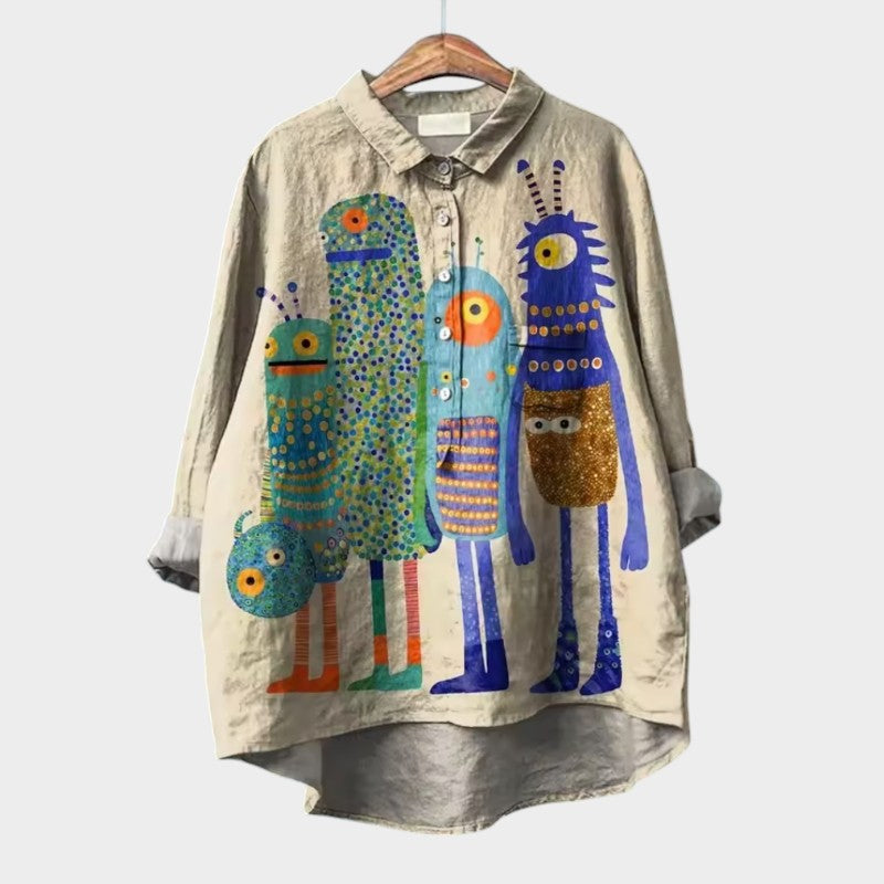 Kamilla | Premium Bluzka z koronkowym wykończeniem