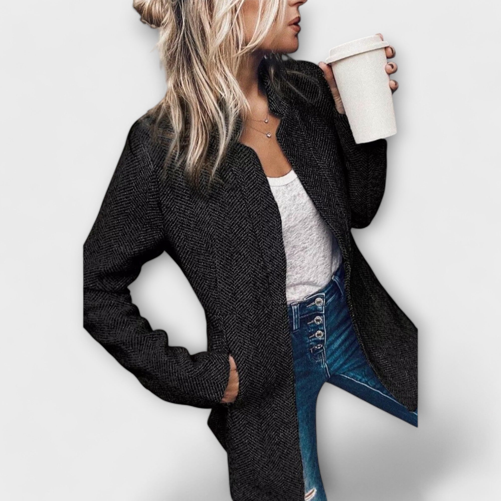 Coatly - Stylowa tweedowa kurtka na sezon przejściowy