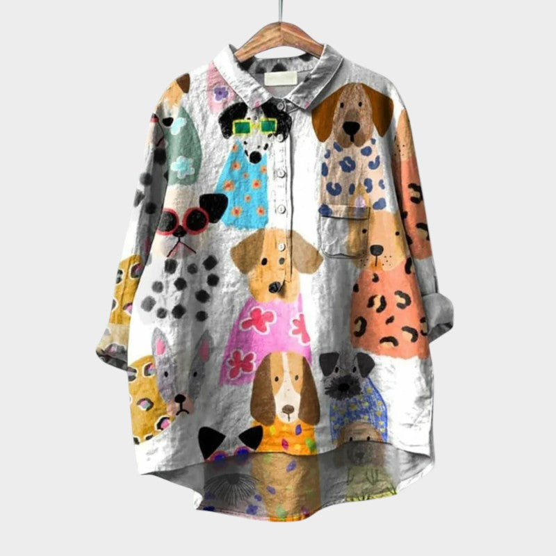 Astrid | Premium Bluzka z koronkowymi detalami