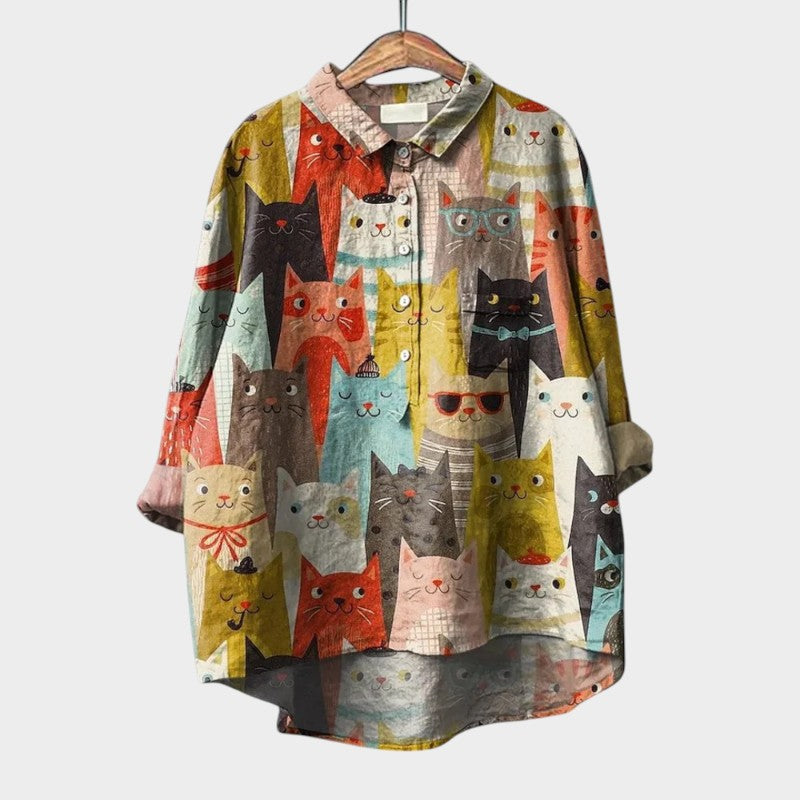 Astrid | Premium Bluzka z koronkowym wykończeniem