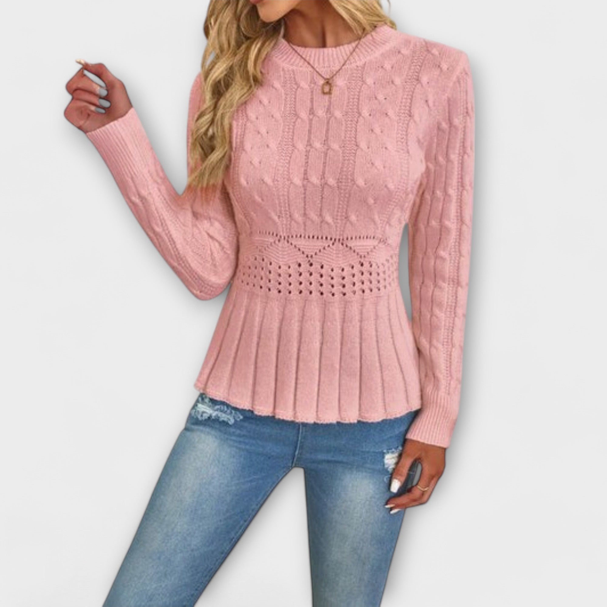 Roya - Elegancki sweter z dzianiny