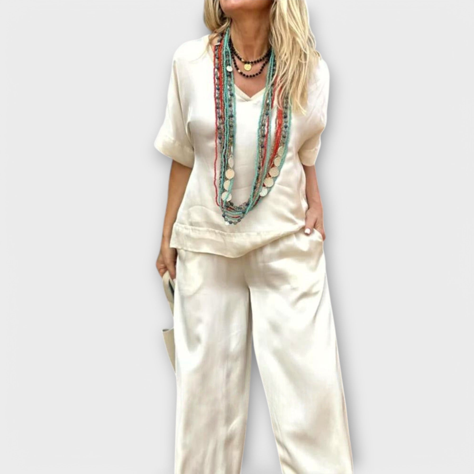 Komplet bluzki i spodni Hazel Elysian Elegance