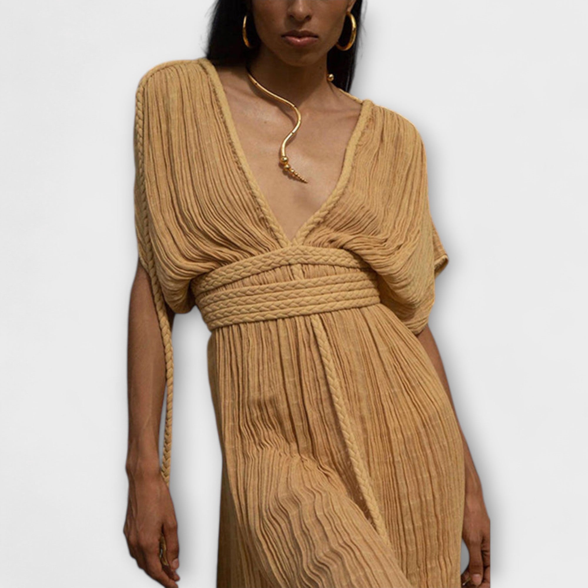 Sukienka maxi kimono w greckim stylu