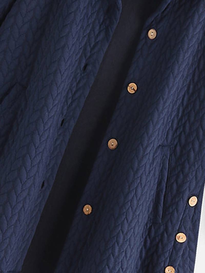 Leslie - Ciepła kurtka z guzikami