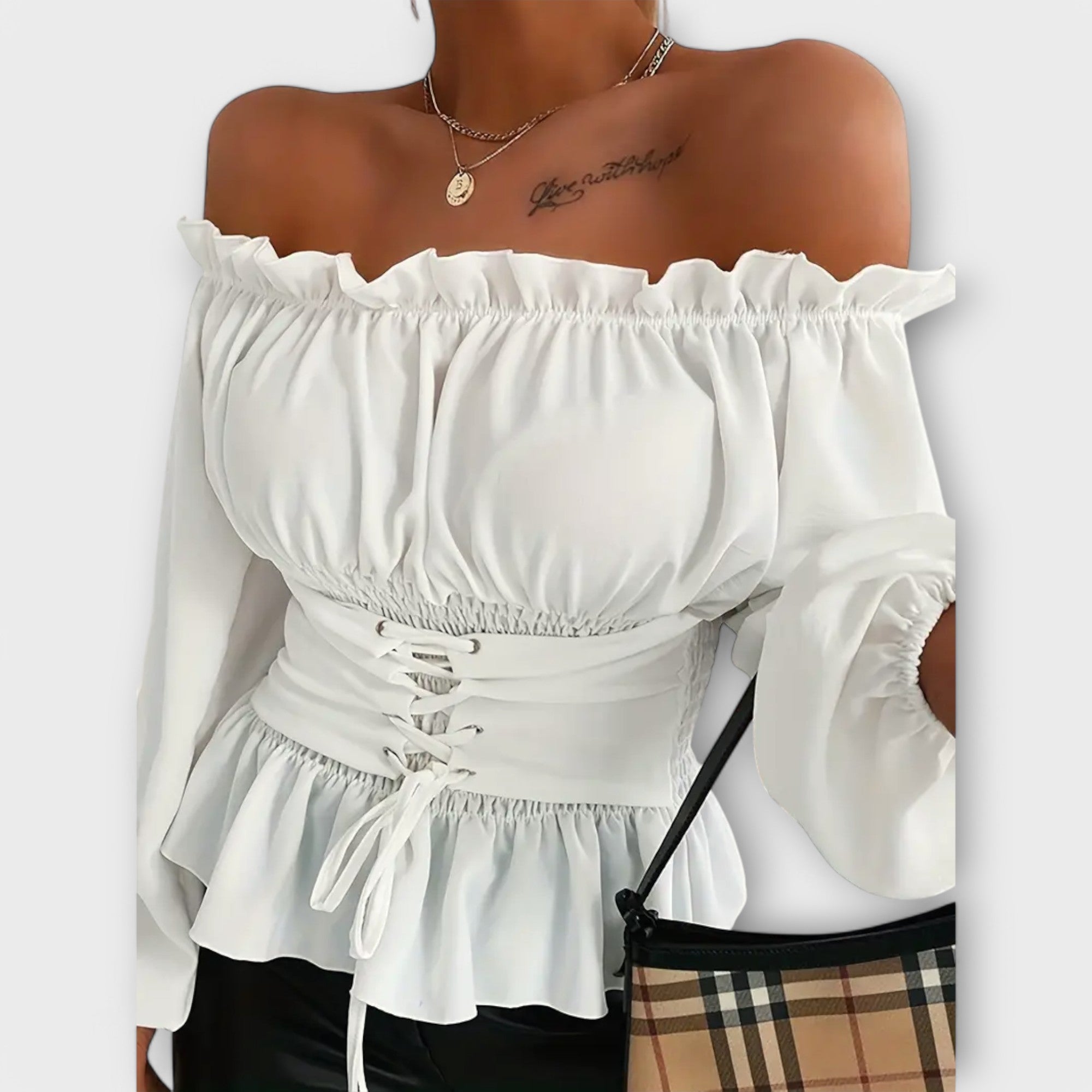 Amelia - Bluzka z falbankami