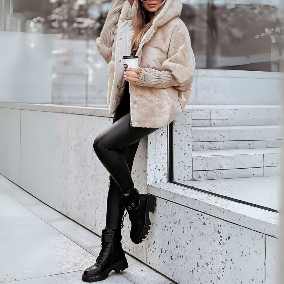 Ava - kurtka puchowa z pluszową mieszanką