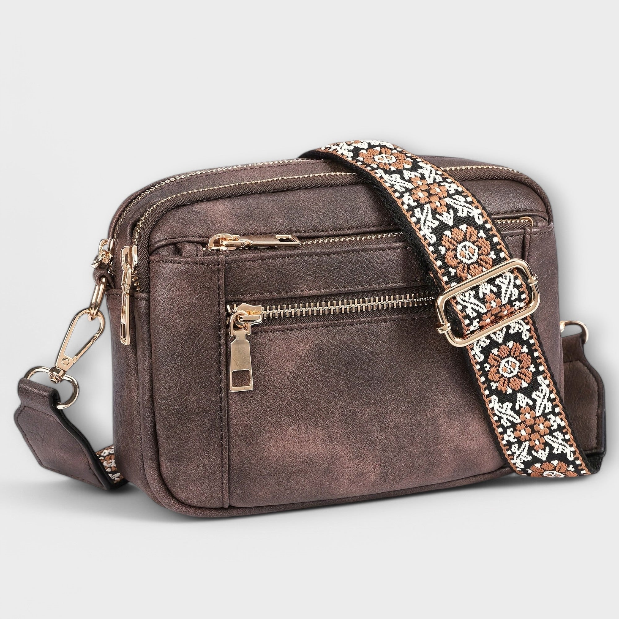 Flair. - Crossbody Torba ze skóry wegańskiej