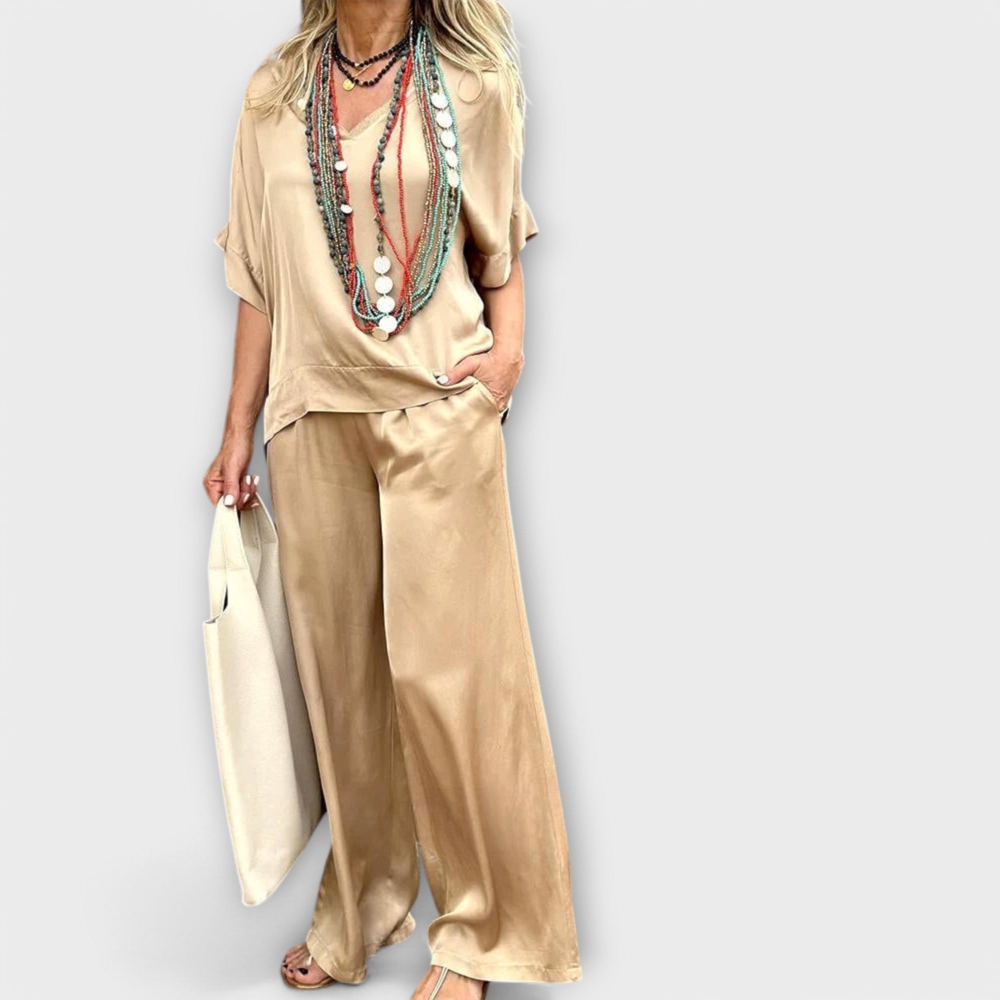 Komplet bluzki i spodni Hazel Elysian Elegance