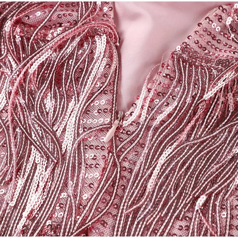 Samba - Elegancka sukienka koktajlowa z połyskującymi cekinami