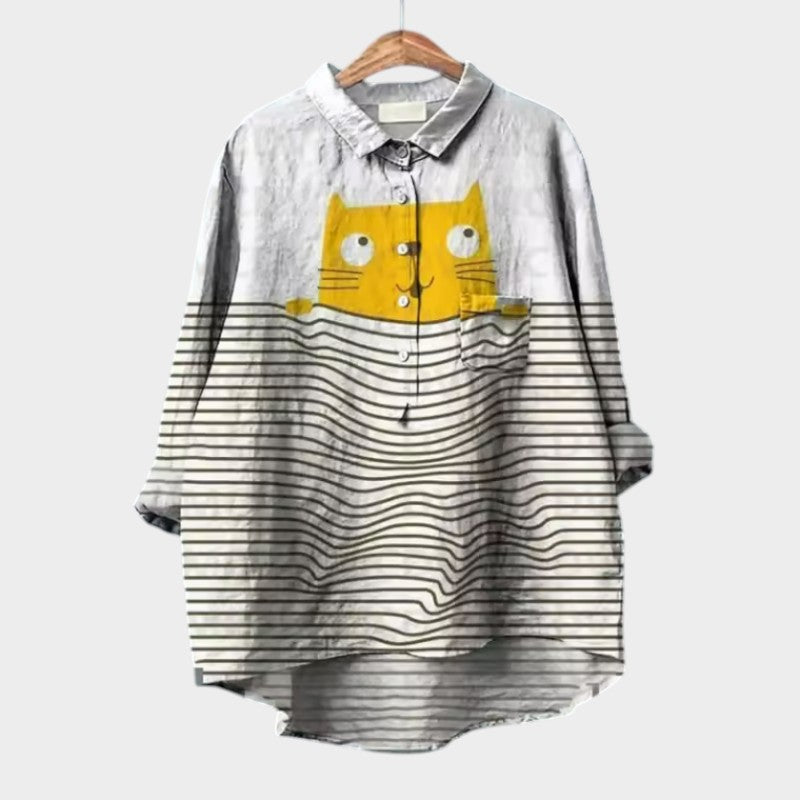 Christina | Premium Bluzka z kwiatowym wzorem