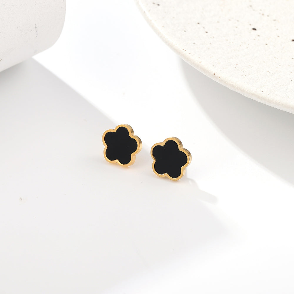 Elle - Luksusowa bransoletka i kolczyki w kwiaty