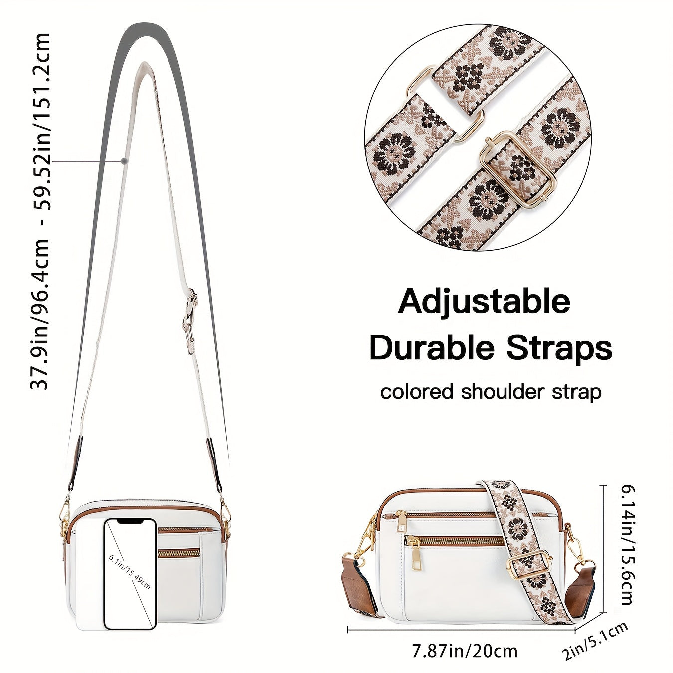 Flair. - Crossbody Torba ze skóry wegańskiej