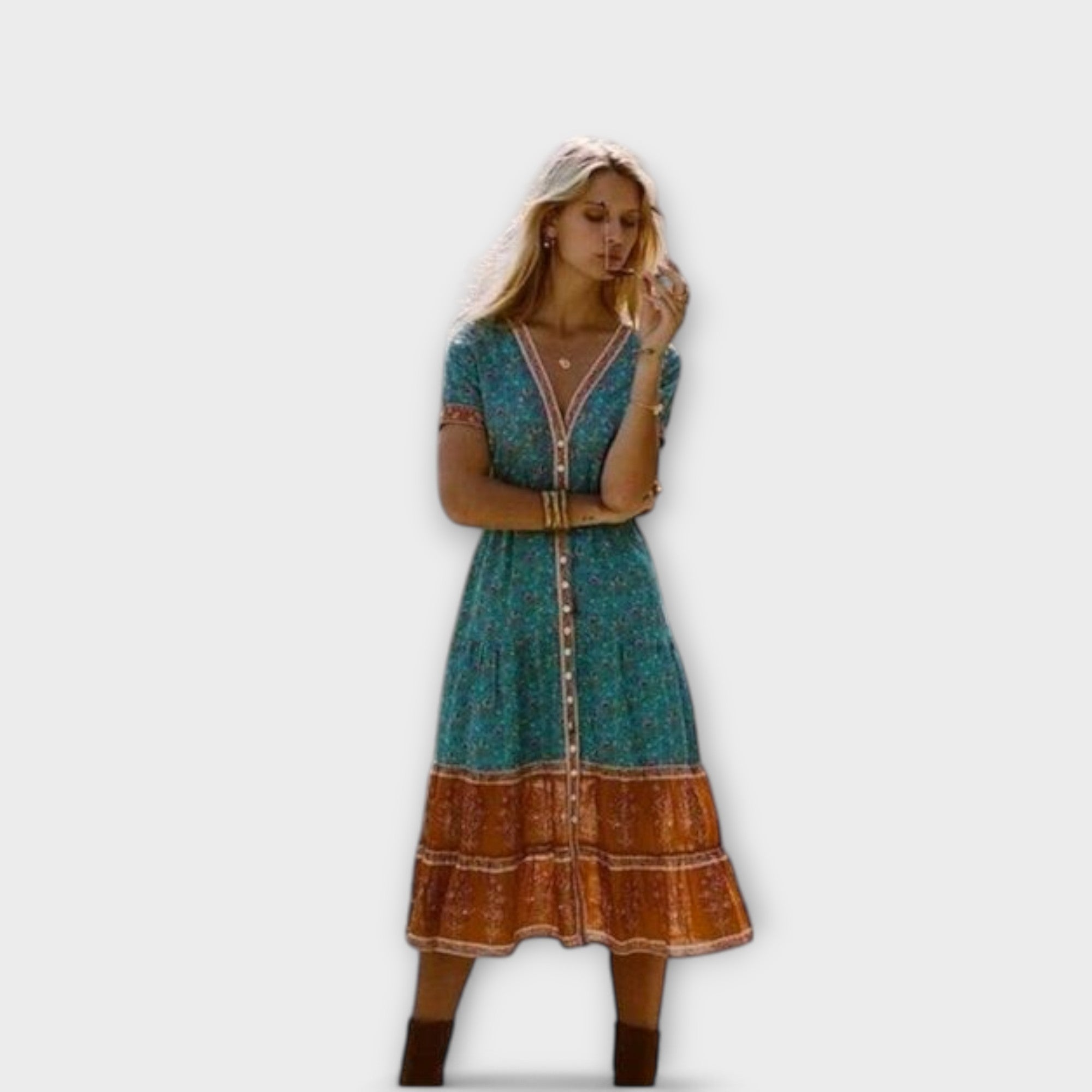 Ranya - Sukienka boho midi