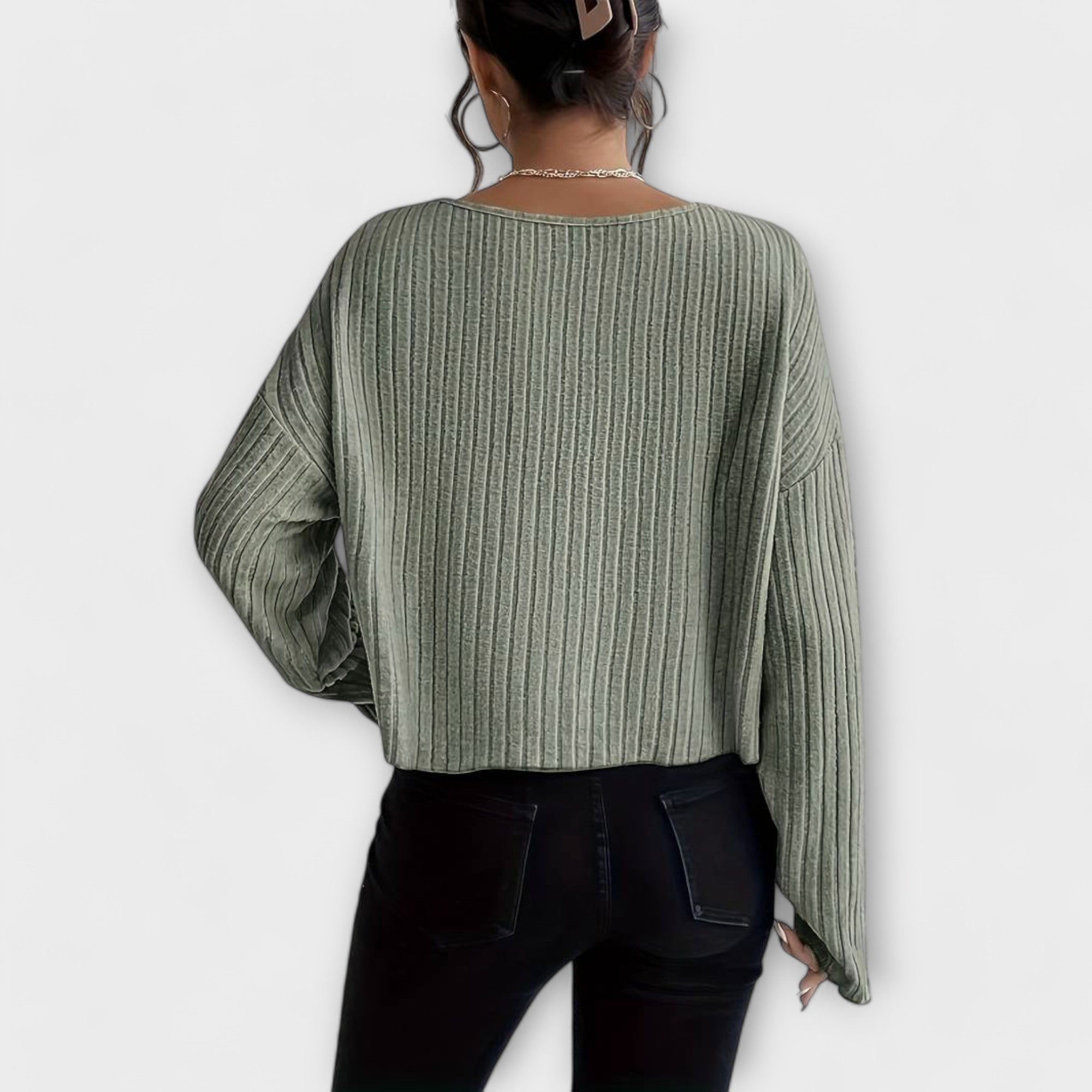 Emily - Nowoczesna koszulka w prążki