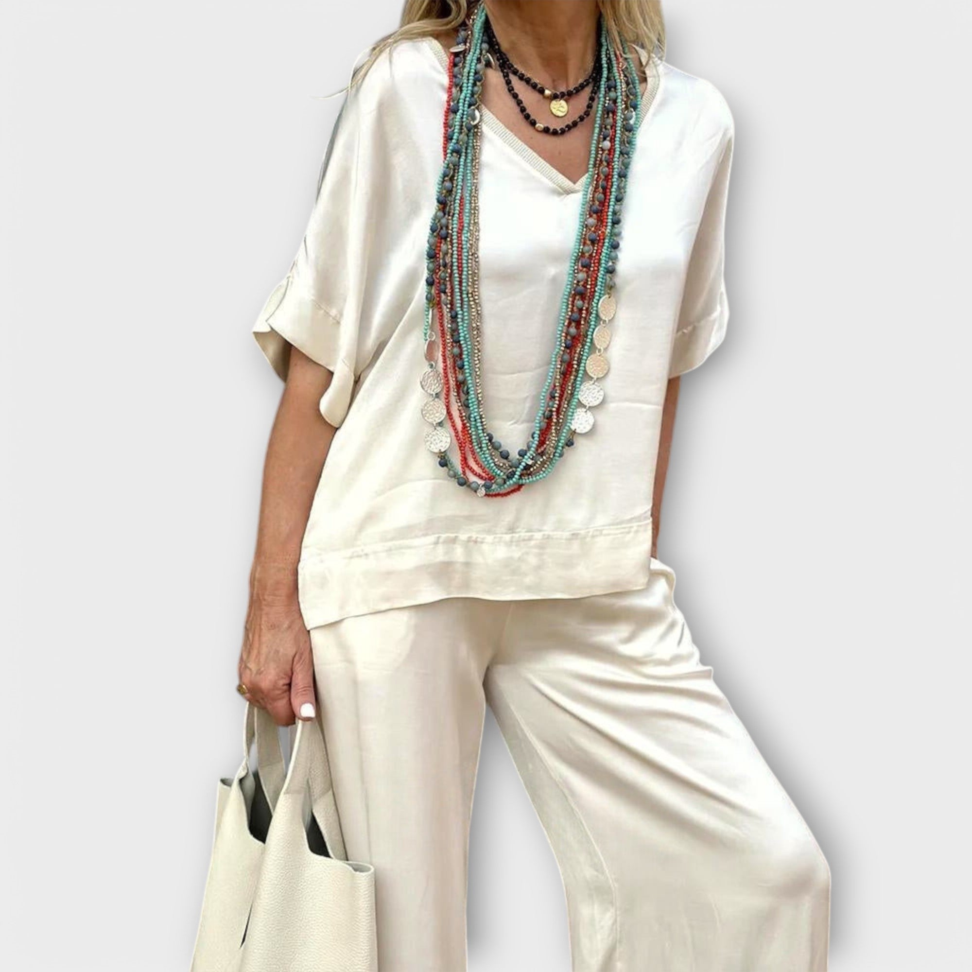 Komplet bluzki i spodni Hazel Elysian Elegance