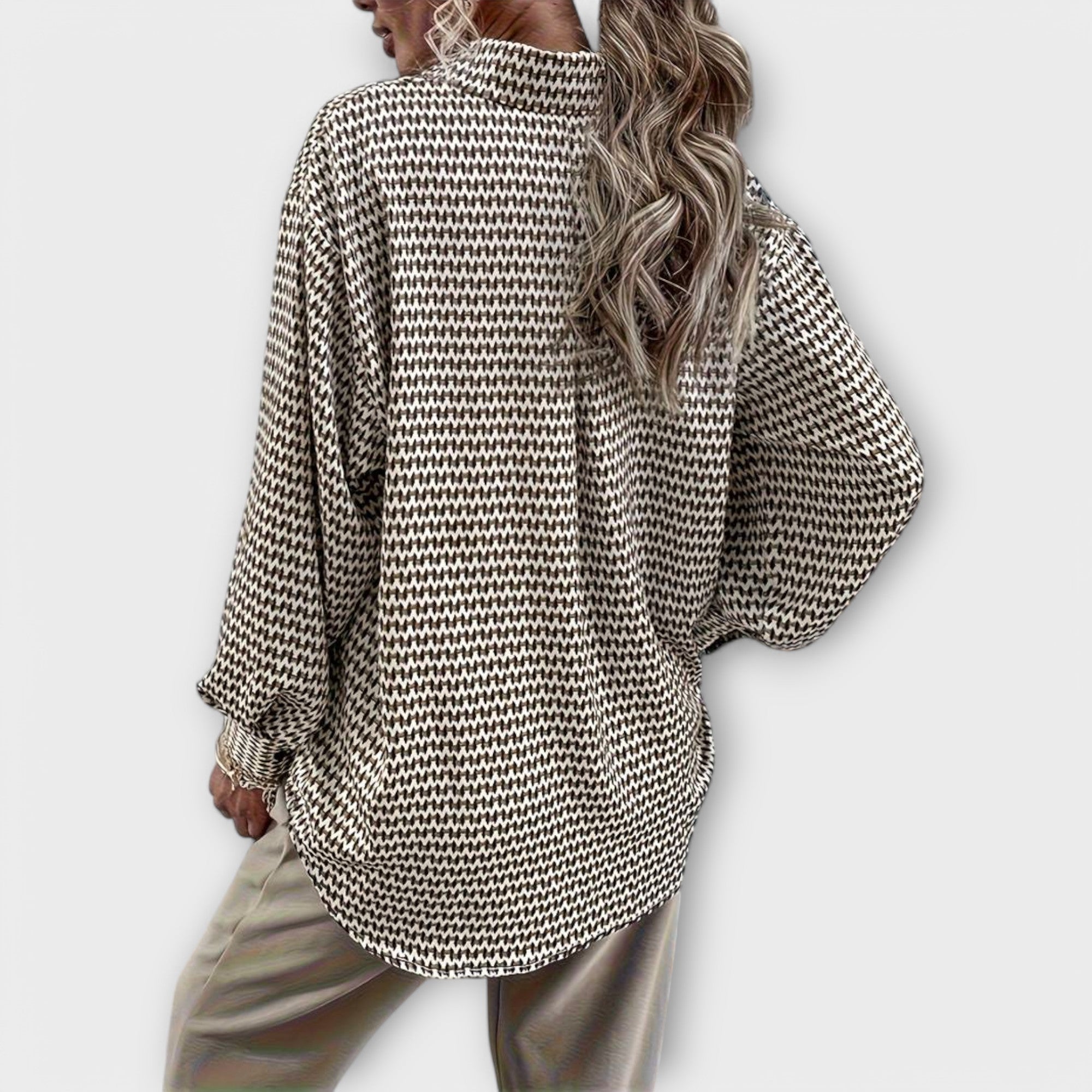 Ashley - Vintage bluzka z długim rękawem