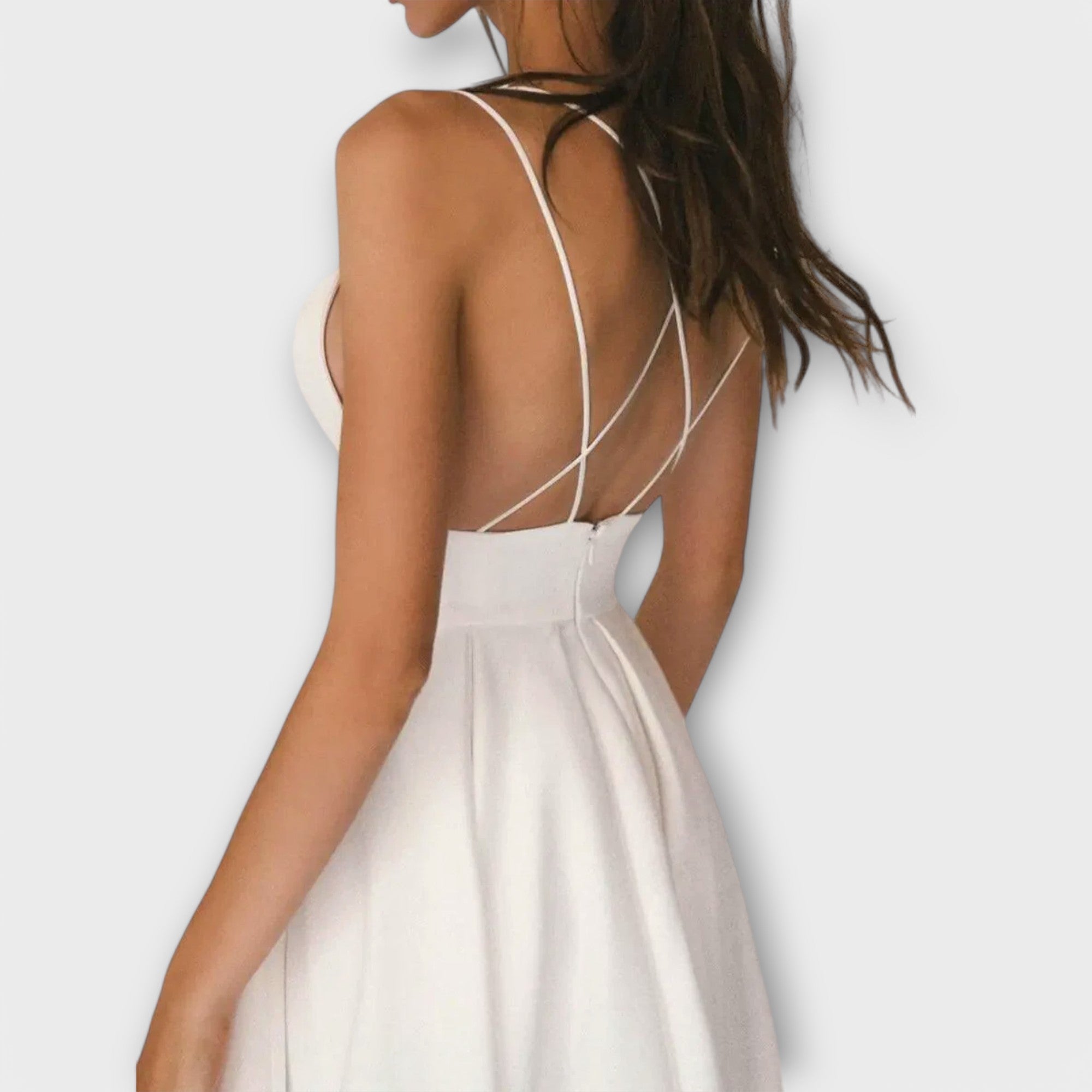 Sukienka midi rozkloszowana